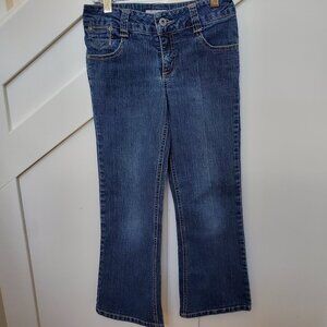 Request embroidered pocket jeans wide baggy